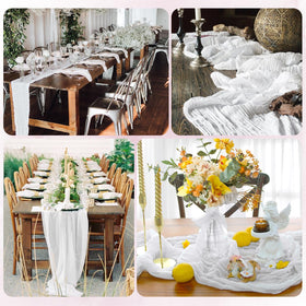 RealBox baby shower setup using the runner for soft, approachable decor.