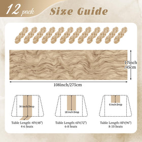 RealBox beige cheesecloth runner used as backdrop drape for romantic events.