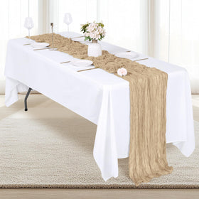 RealBox dining table runner on a table for rustic elegance.