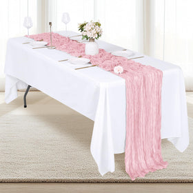 RealBox pleated design table runner adds rustic yet elegant texture