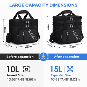 RealCool lunch bag three-layer insulation preserving temperature for hours
