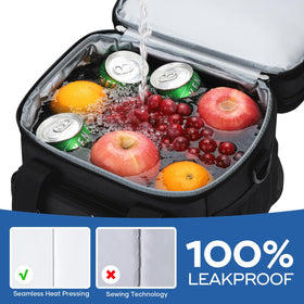 RealCool lunch bag front pockets storing utensils and small items