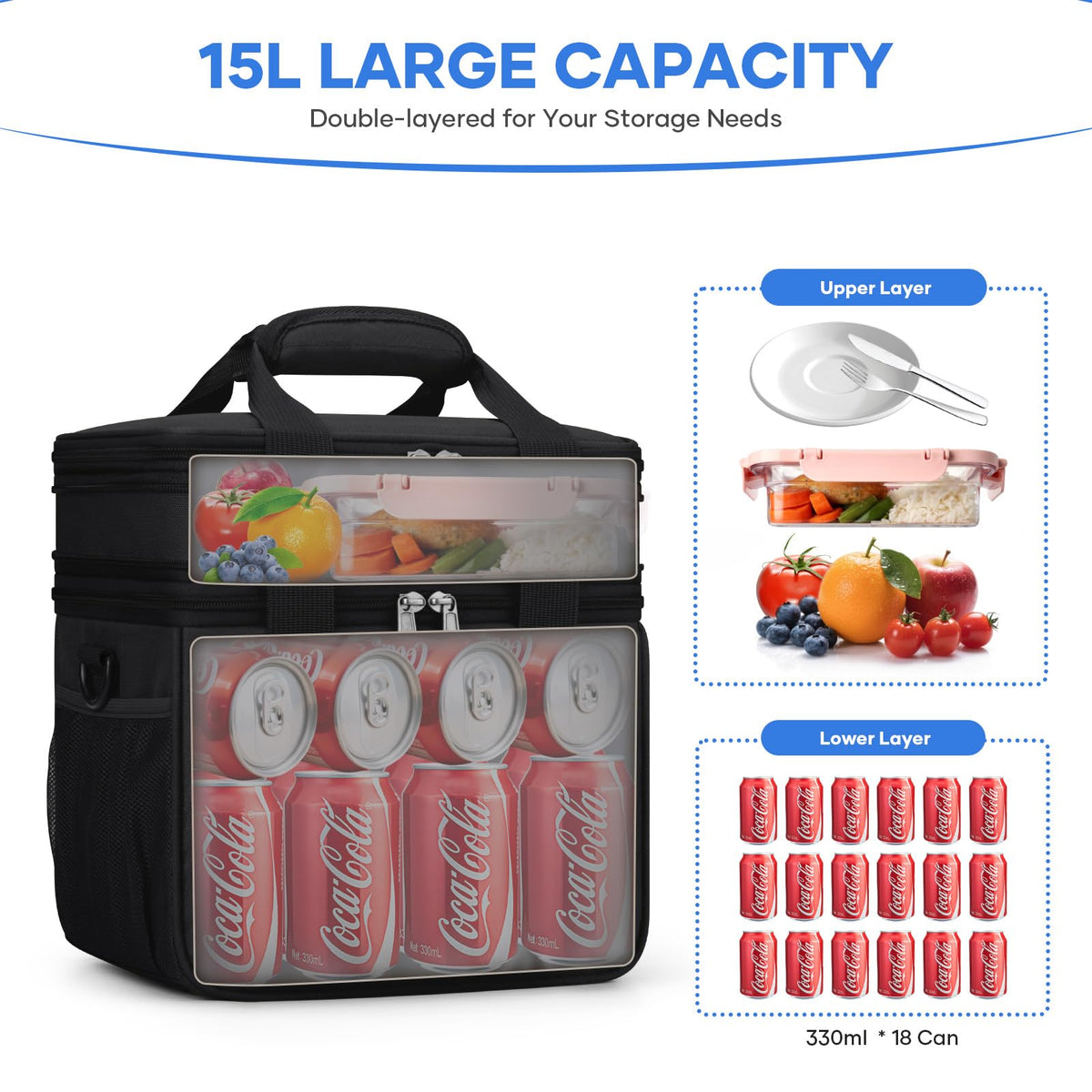 RealCool lunch bag interior lining proving leakproof design for spills