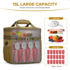 RealCool lunch bag with 3-layer insulation maintains freshness for hours.