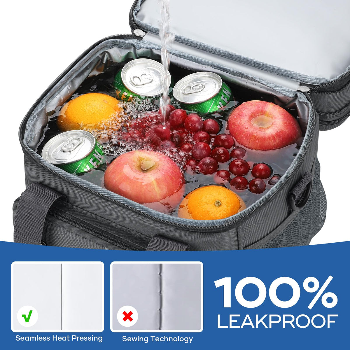 RealCool bag mesh side pockets hold water bottles or umbrellas.