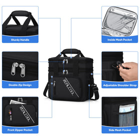 RealCool lunch bag upper compartment for snacks and lunch boxes during daily outings