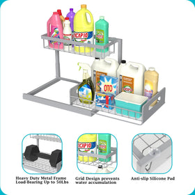 Grid bottom of REALINN prevents water pooling and keeps items upright
