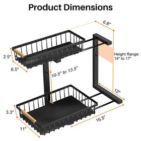 REALINN under sink organizer stability with suction cups and nano tapes