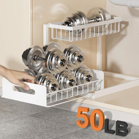 REALINN bottom basket provides extra vertical space for bottles and sponges.