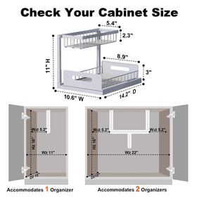 REALINN under-sink organizer sturdy steel construction resists rust