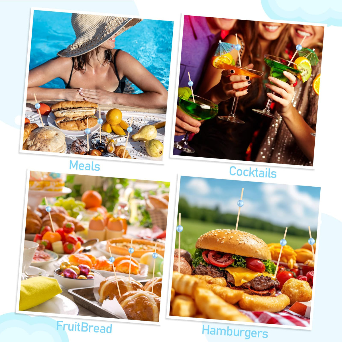 Reallnaive disposable appetizer picks provide quick cleanup after gatherings.