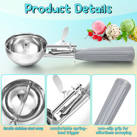 Reallnaive dough scoop with spring release ideal for cookies and muffins.