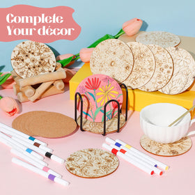 Reallnaive flower coaster designs: ideal gift ideas for makers.