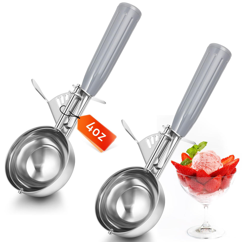 Reallnaive two-pack cookie scoops for precise portions in action.