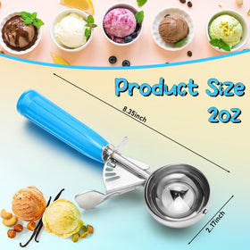 Reallnaive stainless-steel ice cream scoop with trigger for smooth release and easy scooping.