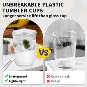 RÉΑLWÁY ribbed glasses offer sturdy, scratch-resistant daily use.