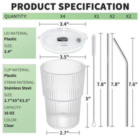 RÉΑLWÁY stackable cups save cabinet space and keep beverages accessible.