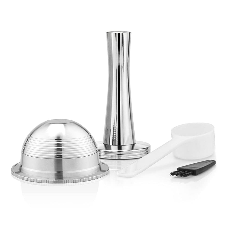 RECAFIMIL reusable capsule compatible with VertuoLine machines for easy refills.