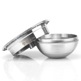 RECAFIMIL stainless steel capsule ready for durable, reusable 70ml espresso.