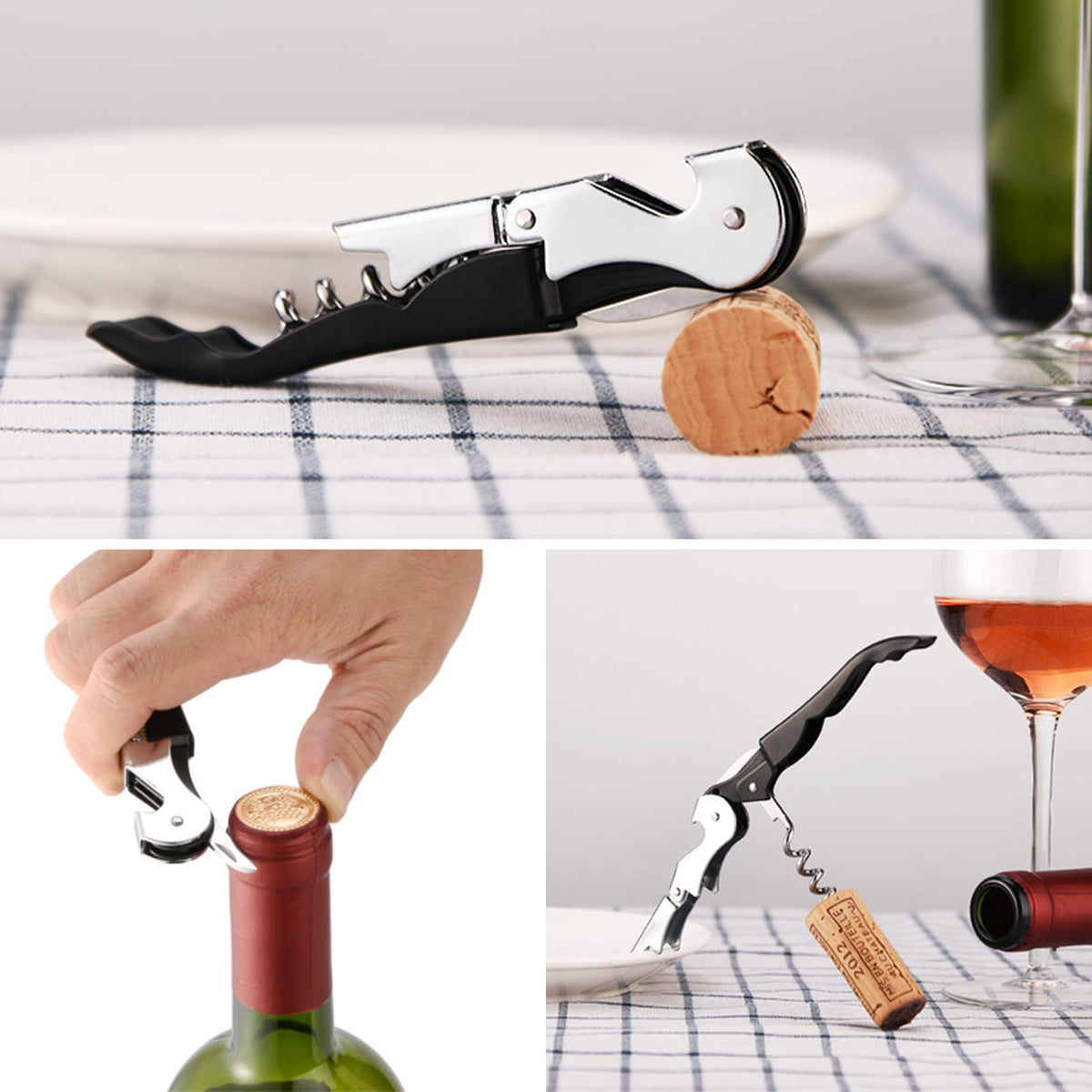 RECUTMS foil cutter feature provides clean cut on foil every time.