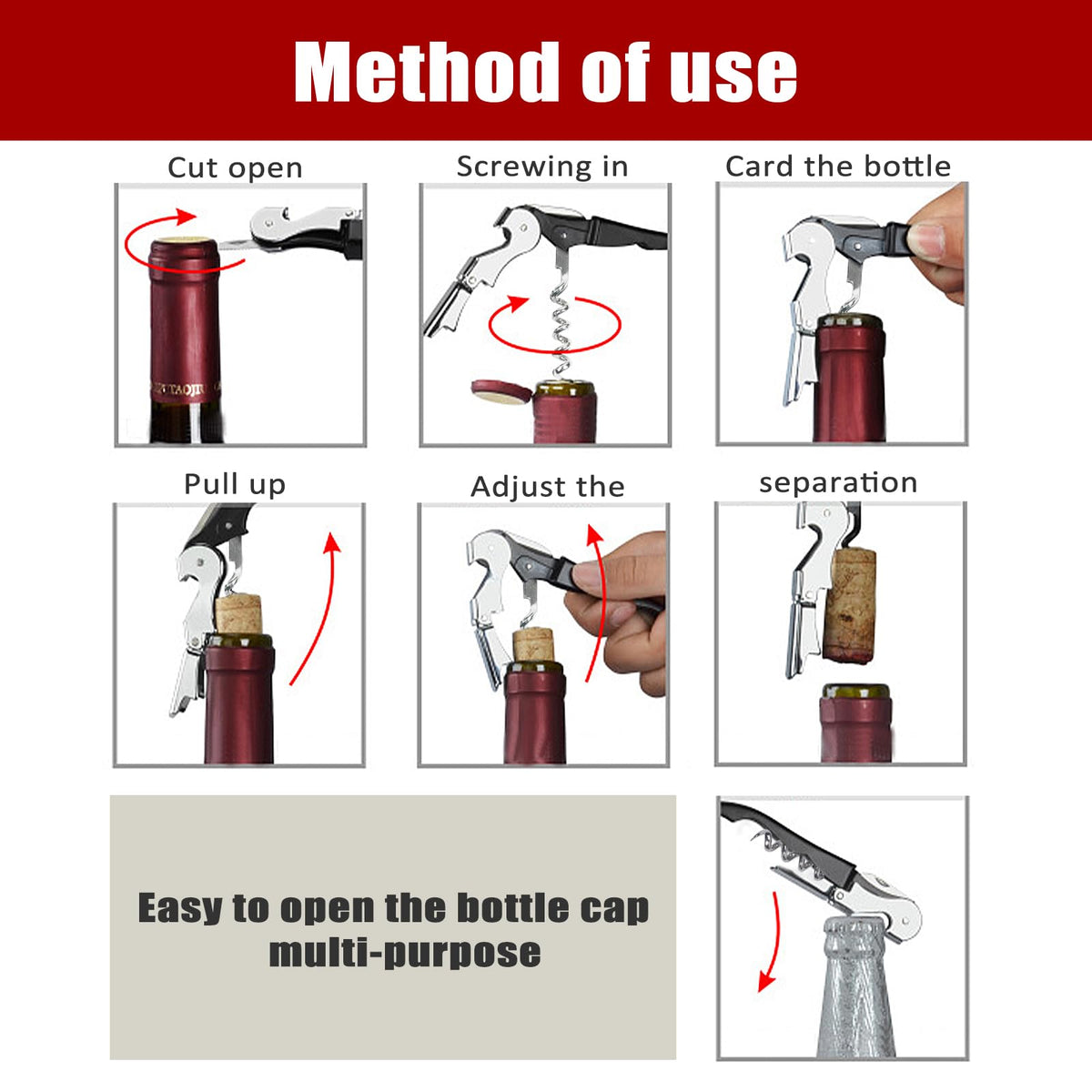 RECUTMS folding portable bottle opener enables on-the-go use at parties.