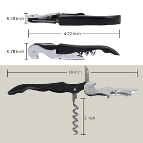 RECUTMS stainless steel corkscrew highlights durable core for smooth cork removal.