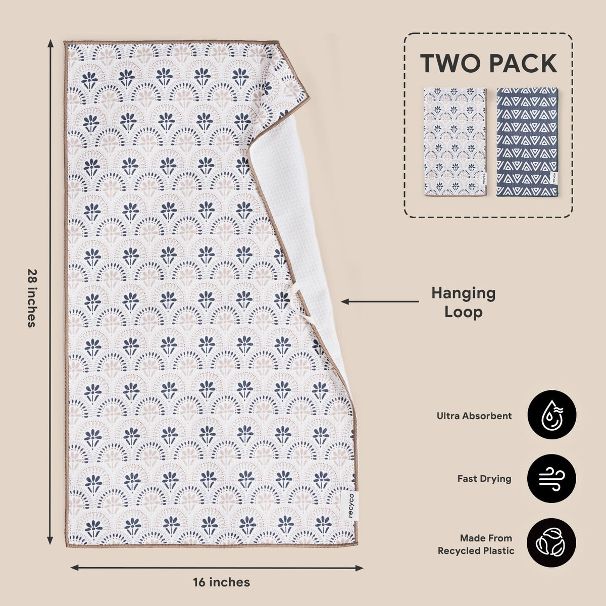 RECYCO lightweight towels simplify everyday kitchen tasks.