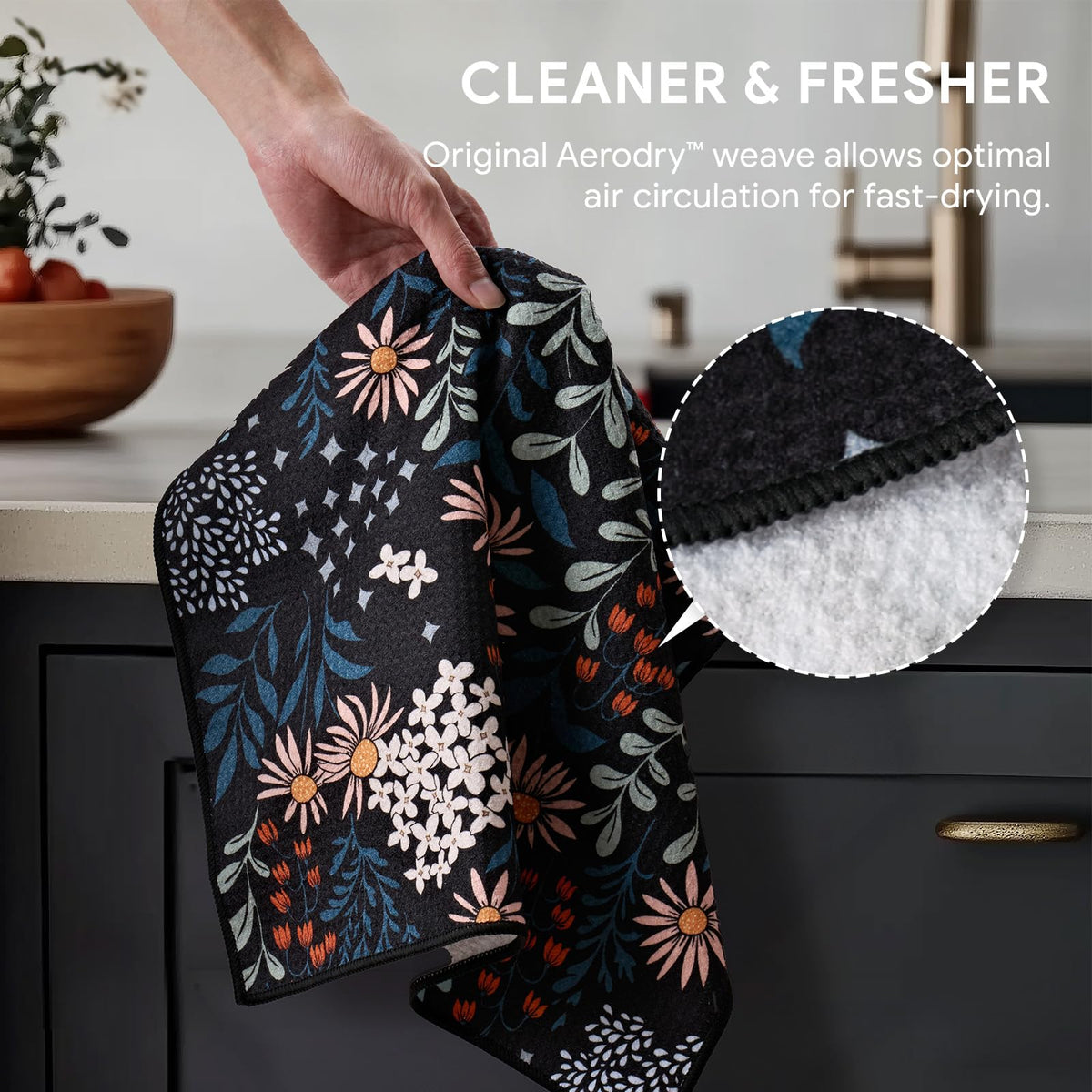RECYCO aerodry weave towel dries four times faster for your next task.