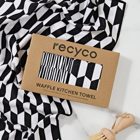 RECYCO dish drying towel ideal for drying dishes and surfaces.