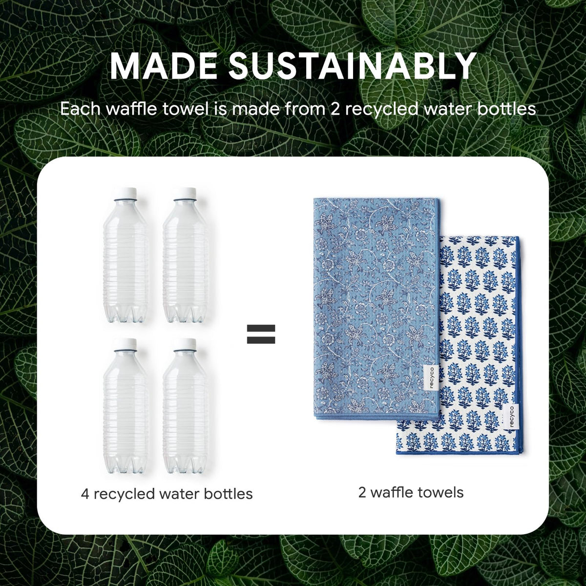 RECYCO fast-drying aerodry design in porcelain blue.