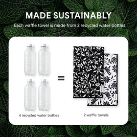 RECYCO towel with hanging loop for easy storage