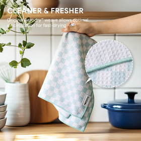 RECYCO towel with hanging loop provides easy storage after drying.