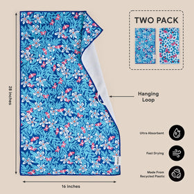 RECYCO towel made from recycled plastic bottles supporting eco-friendly kitchen