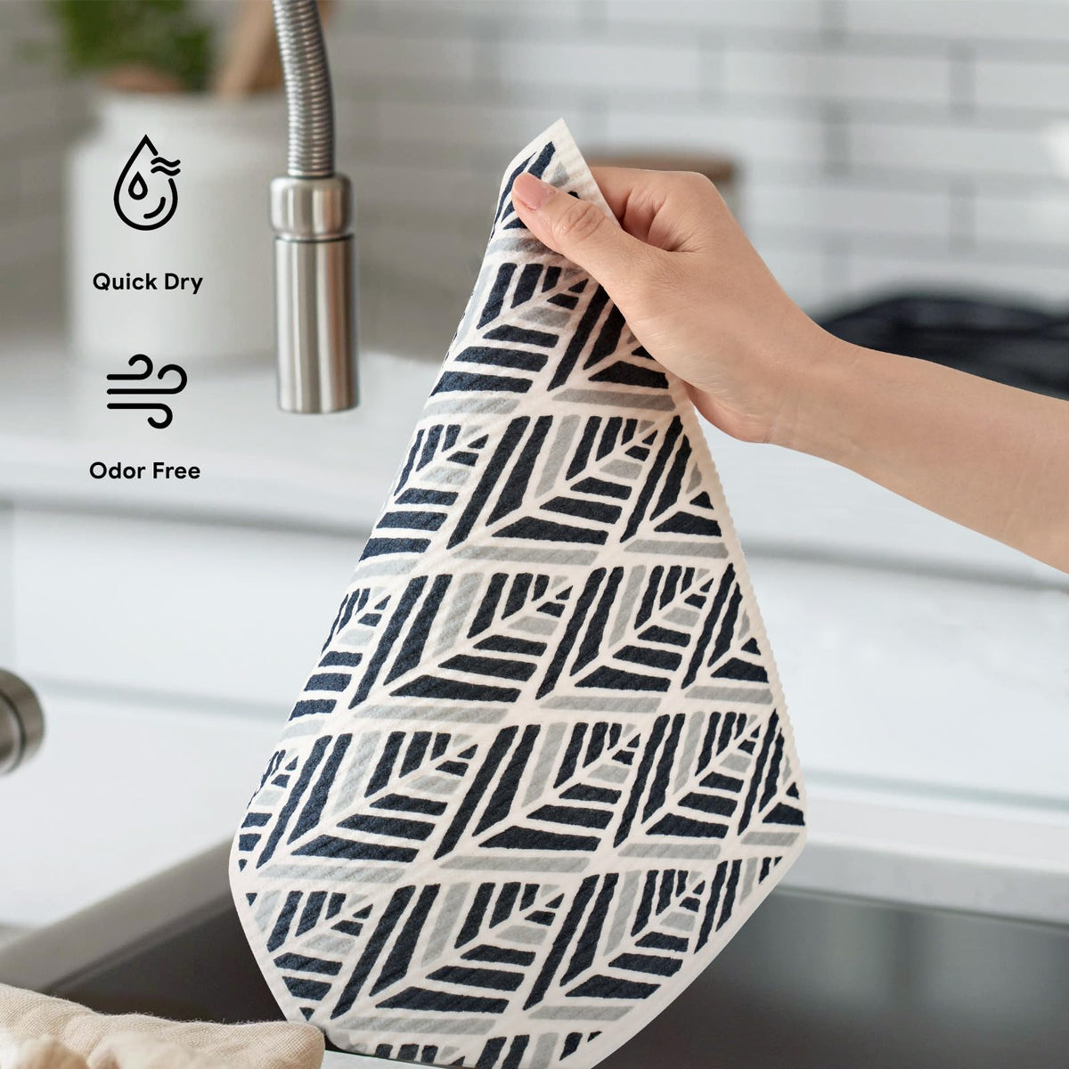 RECYCO Swedish dishcloths are machine washable for repeated reuse.