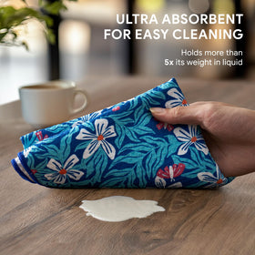 RECYCO towel demonstrating fast drying in action