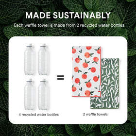 RECYCO two-pack set provides convenient kitchen drying and cleaning options.