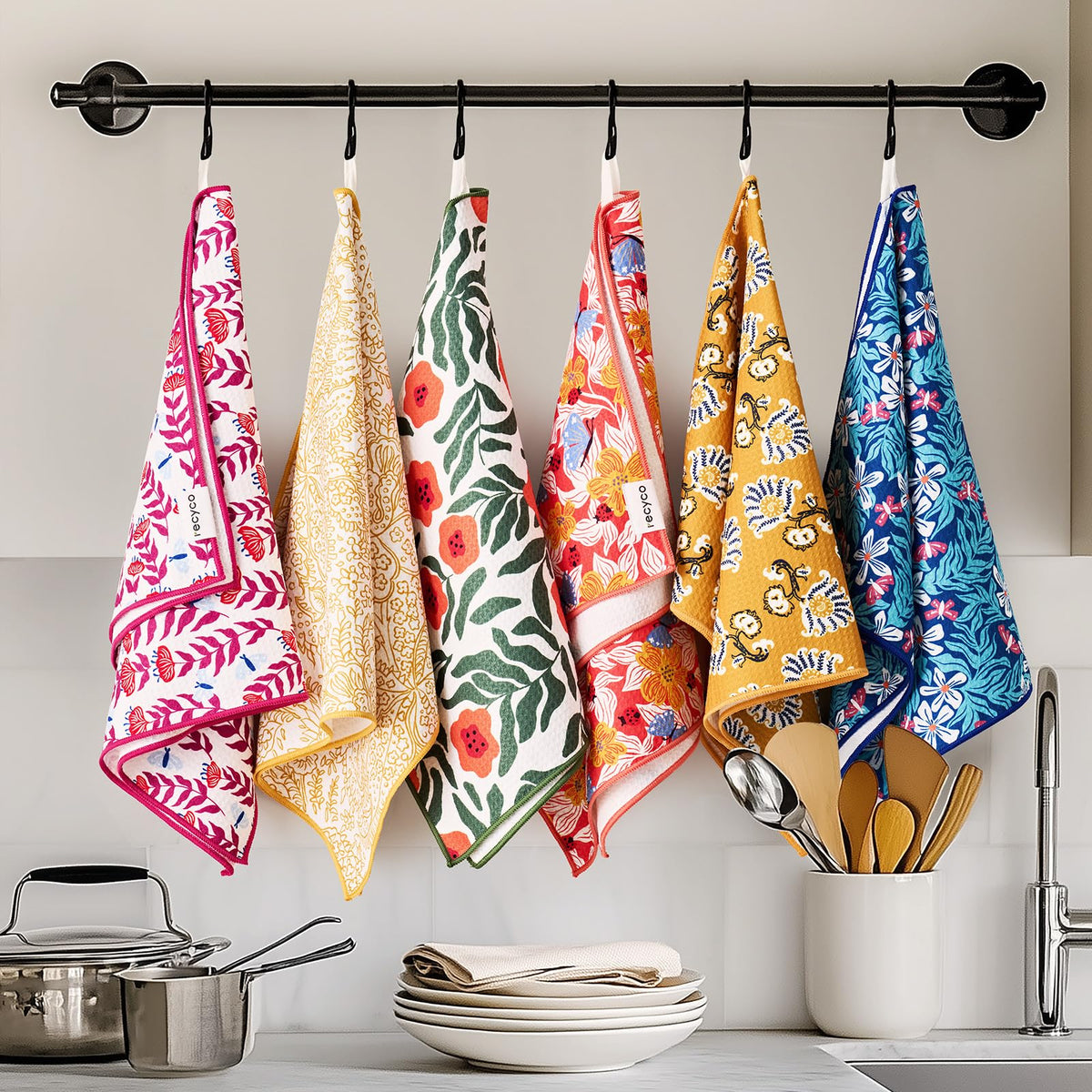 RECYCO set of two towels ready for dishes and spills