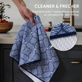 RECYCO waffle towel full set displayed on counter for kitchen prep