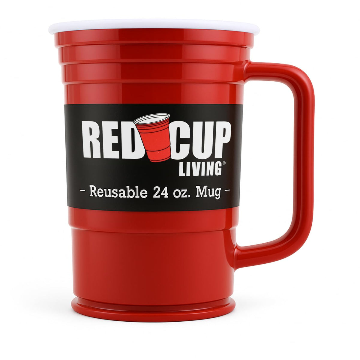 Red Cup Living 24oz party mug front view for hot and cold drinks