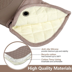 RED LMLDETA diamond-textured grip helps prevent slips when handling pots.