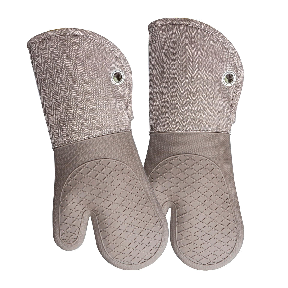 RED LMLDETA oven mitt shows long protection for safe reach.