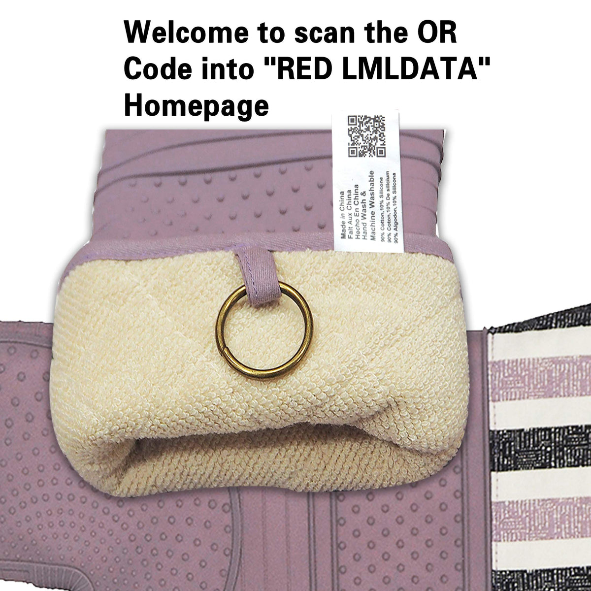 RED LMLDETA water-repellent mitt protects hands while washing or steaming foods