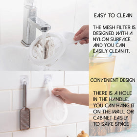 Redanha nylon mesh strainer is easy to wash and dry after use