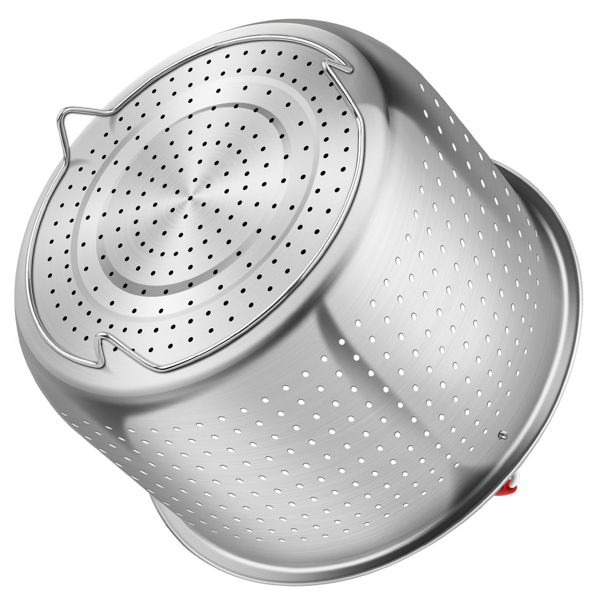 Redant steamer basket used for dumplings in a busy kitchen.