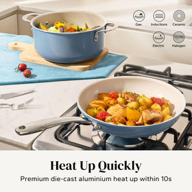 Redchef 5qt stock pot ideal for batches and consistent simmering.