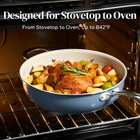 Redchef pan is dishwasher-safe for effortless cleanup after meals.