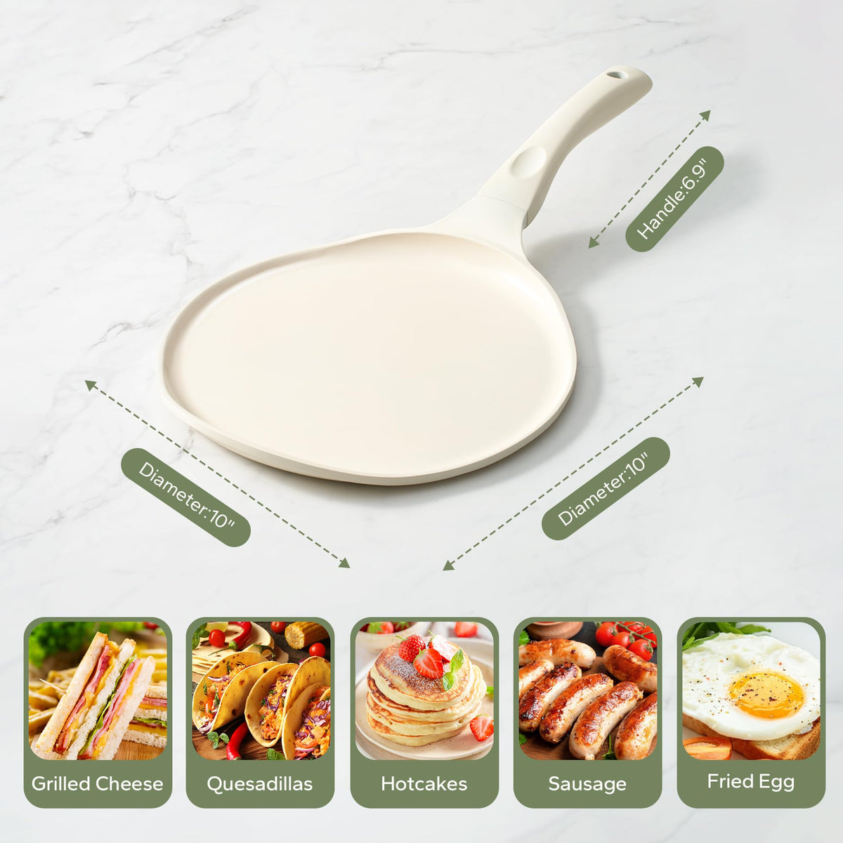 Redchef beige-white finish complements a modern kitchen.
