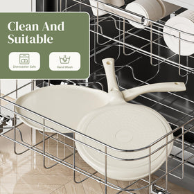 Redchef pan provides even heat distribution to prevent hotspots.
