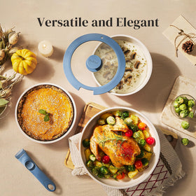 Redchef detachable-handle pots illustrate versatile stove-to-oven usage.