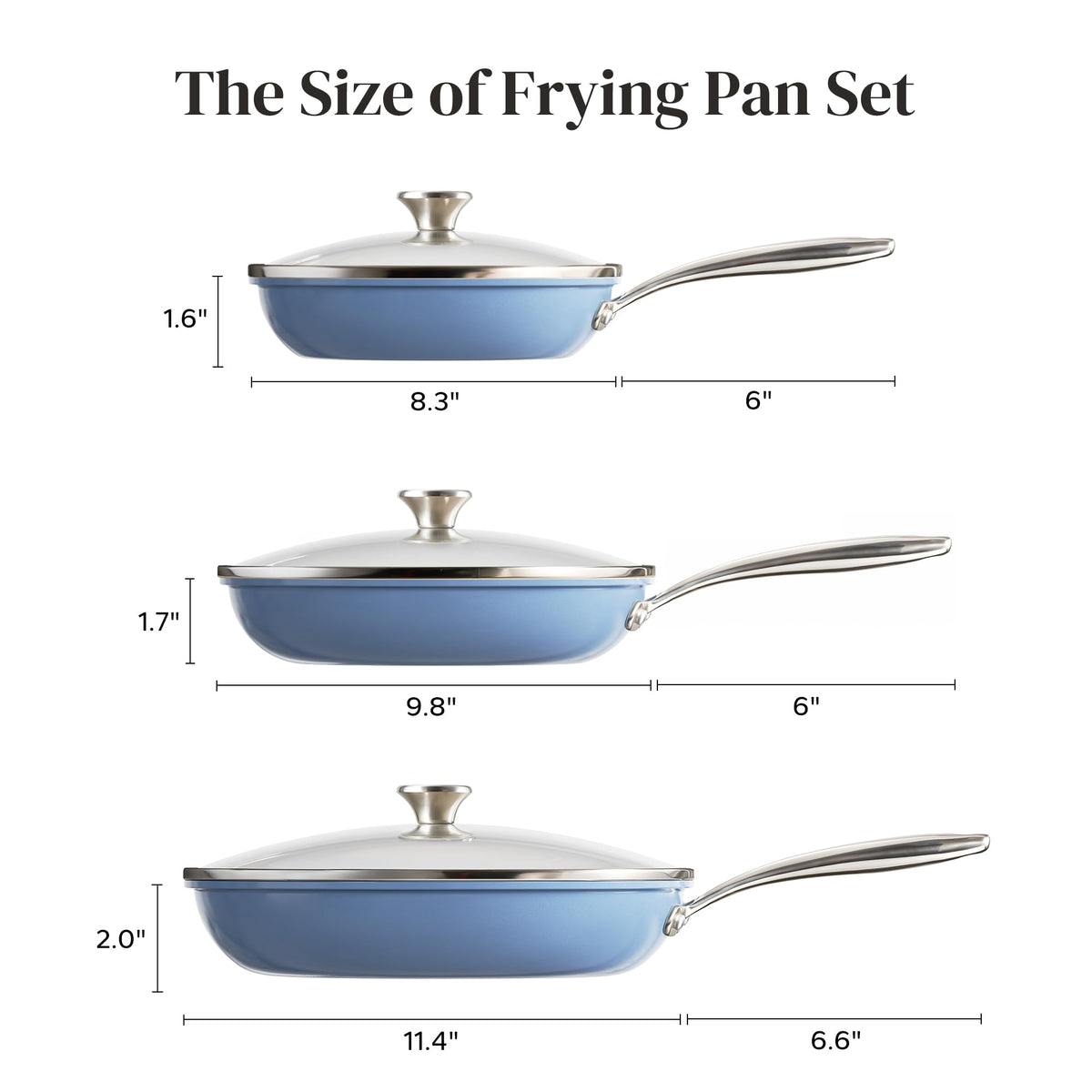 Redchef nonstick set provides dishwasher-safe convenience with durable coating.